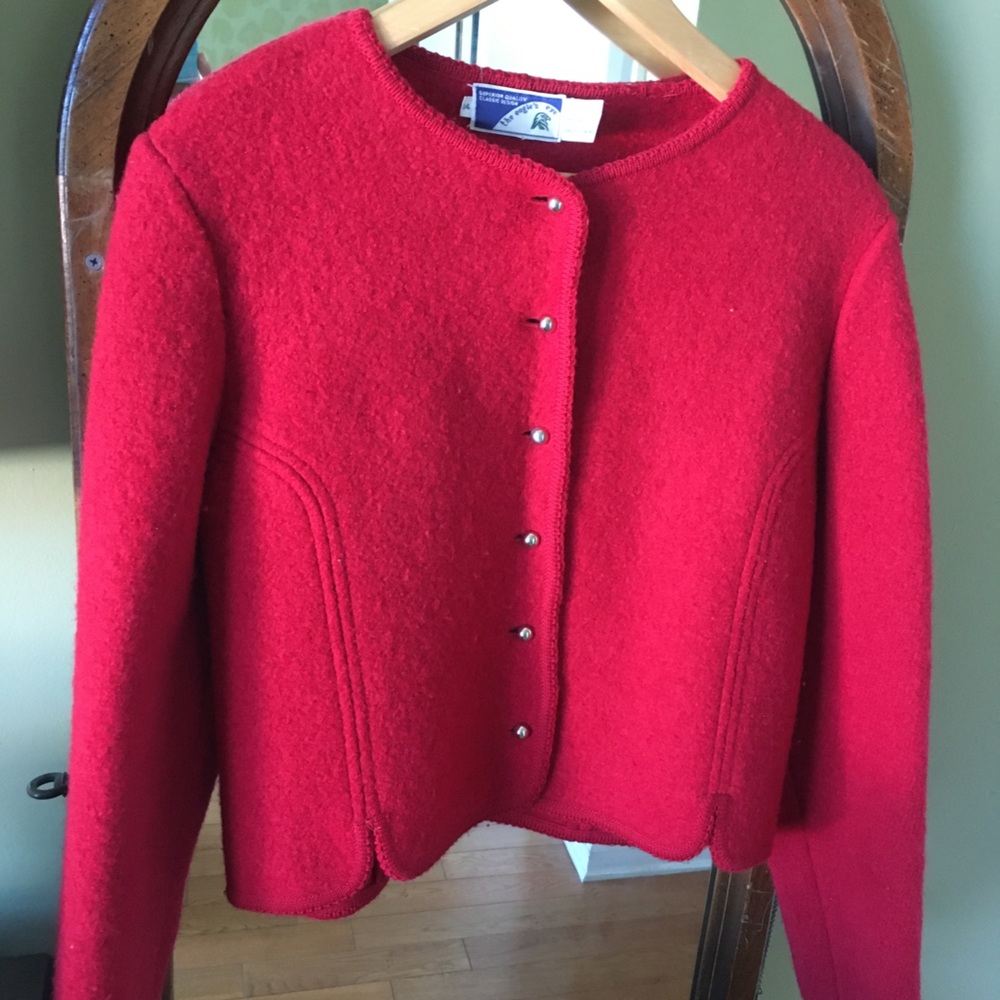 Red Wool Jacket - image 1